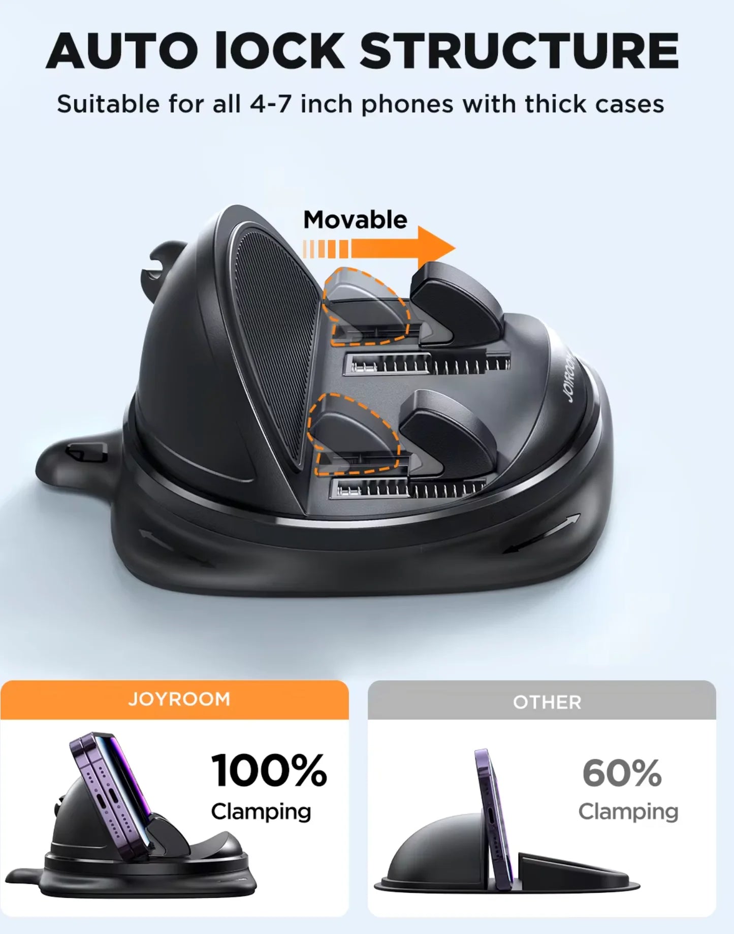 Support smartphone rotatif