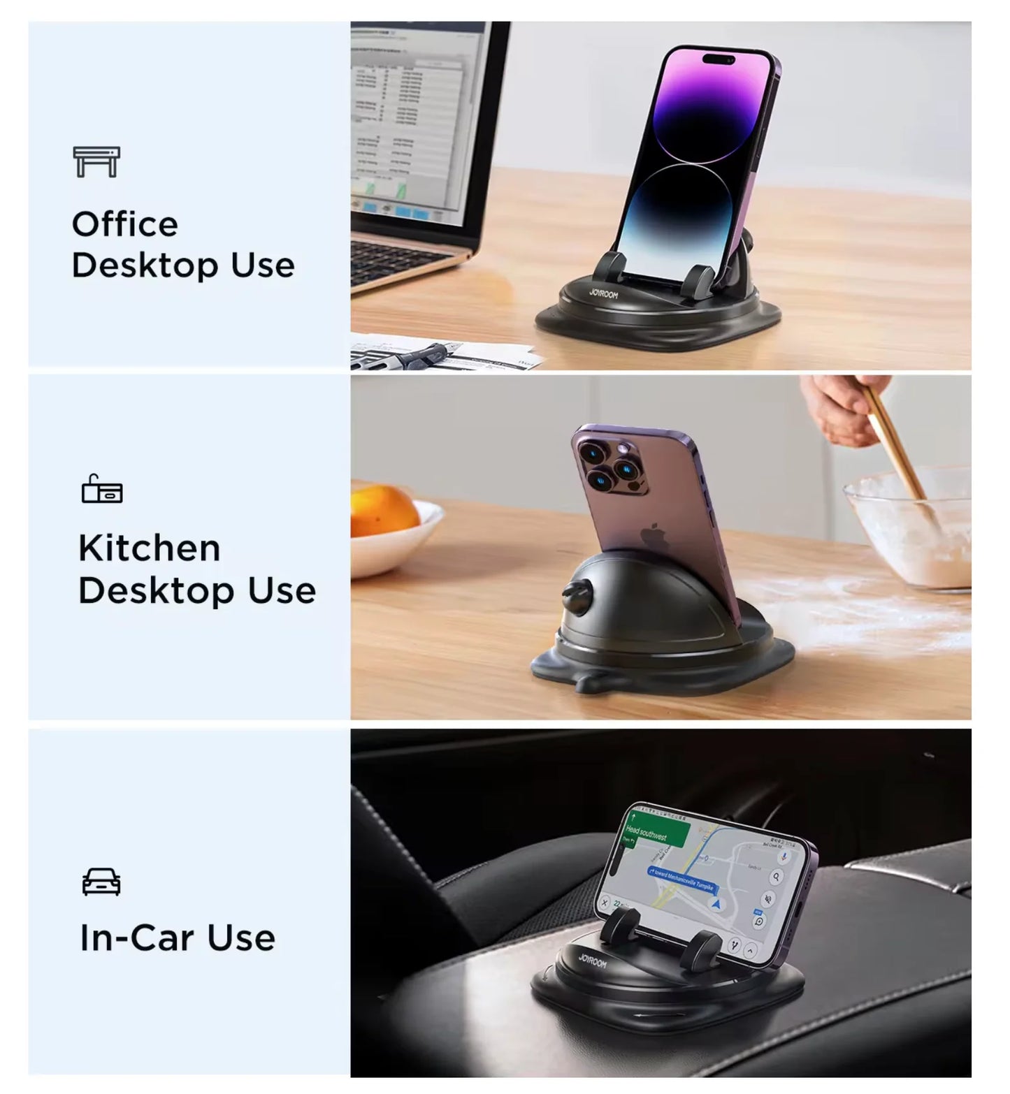 Support smartphone rotatif